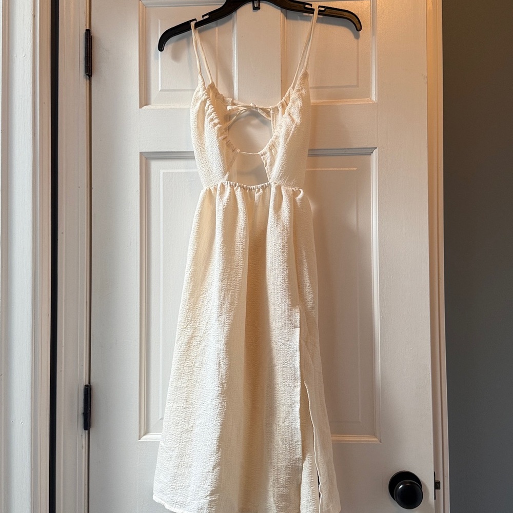 NWT Micas Textured Cream Dress